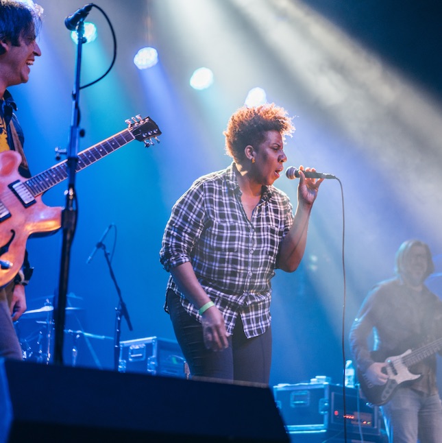 Female Singer on Stage